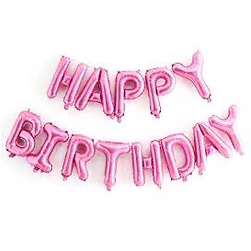 Happy Birthday Alphabet Balloon Set: 