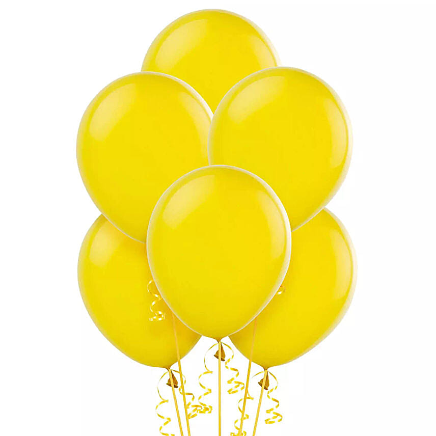Yellow Helium Balloons: Send Balloons to Saudi Arabia