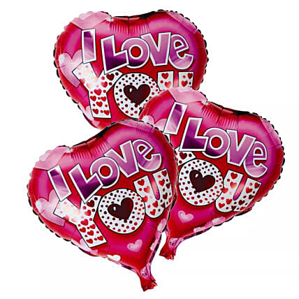 I Love You Foil Balloons: 