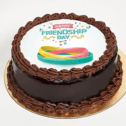 Friendship Day Chocolate Cake 500 Grams: توصيل هدايا مكة المكرمة