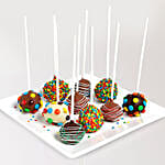 Belgian Chocolate Birthday Cake Pops