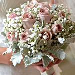 Peach Roses Bridal Bouquet