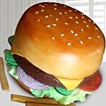 Burger Theme Cake 16 Portions Chocolate
