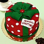 Christmas Greetings Theme Cake 12 Portions Vanilla