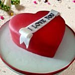 Lovely Heart Shaped Cake 16 Portions Vanilla