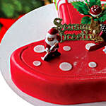 Season's Treat Christmas Theme Cake 12 Portions Vanilla
