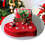 Season's Treat Christmas Theme Cake 16 Portions Chocolate