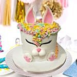 Unicorn Bunny Theme Cake 12 Portions Chocolate