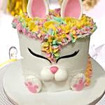 Unicorn Bunny Theme Cake 16 Portions Chocolate