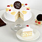Love You Valentine Pineapple Cake 1 Kg