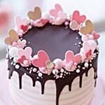 Dripping Chocolate Cream Cake Half Kg