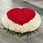 Exquisite Love Of Red N White Roses