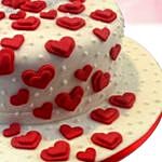 Flowing Hearts Chocolate Fondant Cake Half Kg