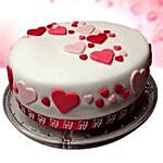 Pretty Love Red Velvet Fondant Cake 1 Kg