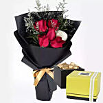 Romantic Roses With Patchi Chocolates