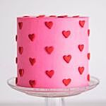 Sultry Red Hearts Chocolate Cake 1 Kg
