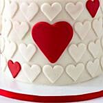 Valentine Hearts Chocolate Fondant Cake 1 Kg