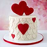 Valentine Hearts Chocolate Fondant Cake 2 Kg
