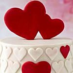 Valentine Hearts Chocolate Fondant Cake 2 Kg