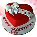 Valentines Bow Vanilla Fondant Cake 1 Kg