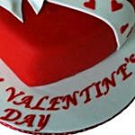 Valentines Bow Vanilla Fondant Cake 1 Kg