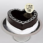 Classic Heart Shaped Chocolate Cake 1 Kg
