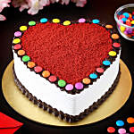 Hearty Red Velvet Gems Cake 1 Kg