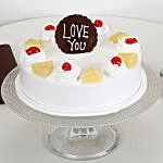 Love You Valentine Pineapple Cake Half Kg