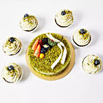 Pistachio Cake and Cup Cakes