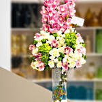 Beautiful Mixed Flowers Vase Arrangement