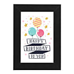 Birthday Memories Black Photo Frame