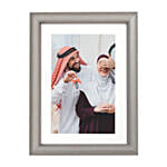 Matte Finish Silver Photo Frame