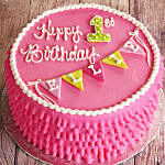 Happy First Birthday Vanilla Cake 1.5 Kg