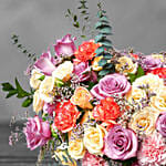 Premium Mixed Flowers White Box Arrangement