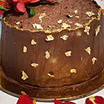 Chocolate Cake With Flower- Half Kg
