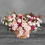 Delightful Mixed Flowers Basket