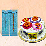 Pearl Rakhi With Cake