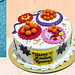 Pearl Rakhi With Cake