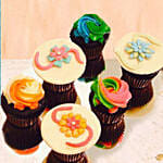 Set Of 2 Rakhi With Cupcake