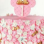 Cute Minnie Mouse First Birthday Cake