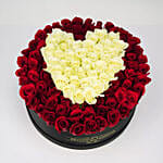 Heart Shaped Premium Roses Arrangement