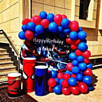 Personalised Spiderman Theme Birthday Balloon Decor