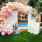 Tricolour Balloon Arch Decor