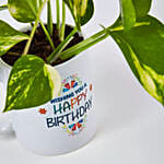 Money Plant In Happy Birthday Mug