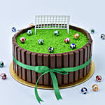 Football Field Designer Red Velvet Cake 1 Kg