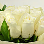 18 Elegant White Roses In Bouqet