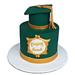 Green Hat Vanila Cake