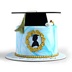 Graduation 2021 Blue Red Velvet Cake