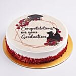 Graduation Velvet Cake 8 Portion