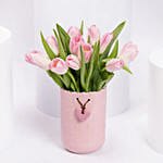 Pink Tulip Premium Pink Vase